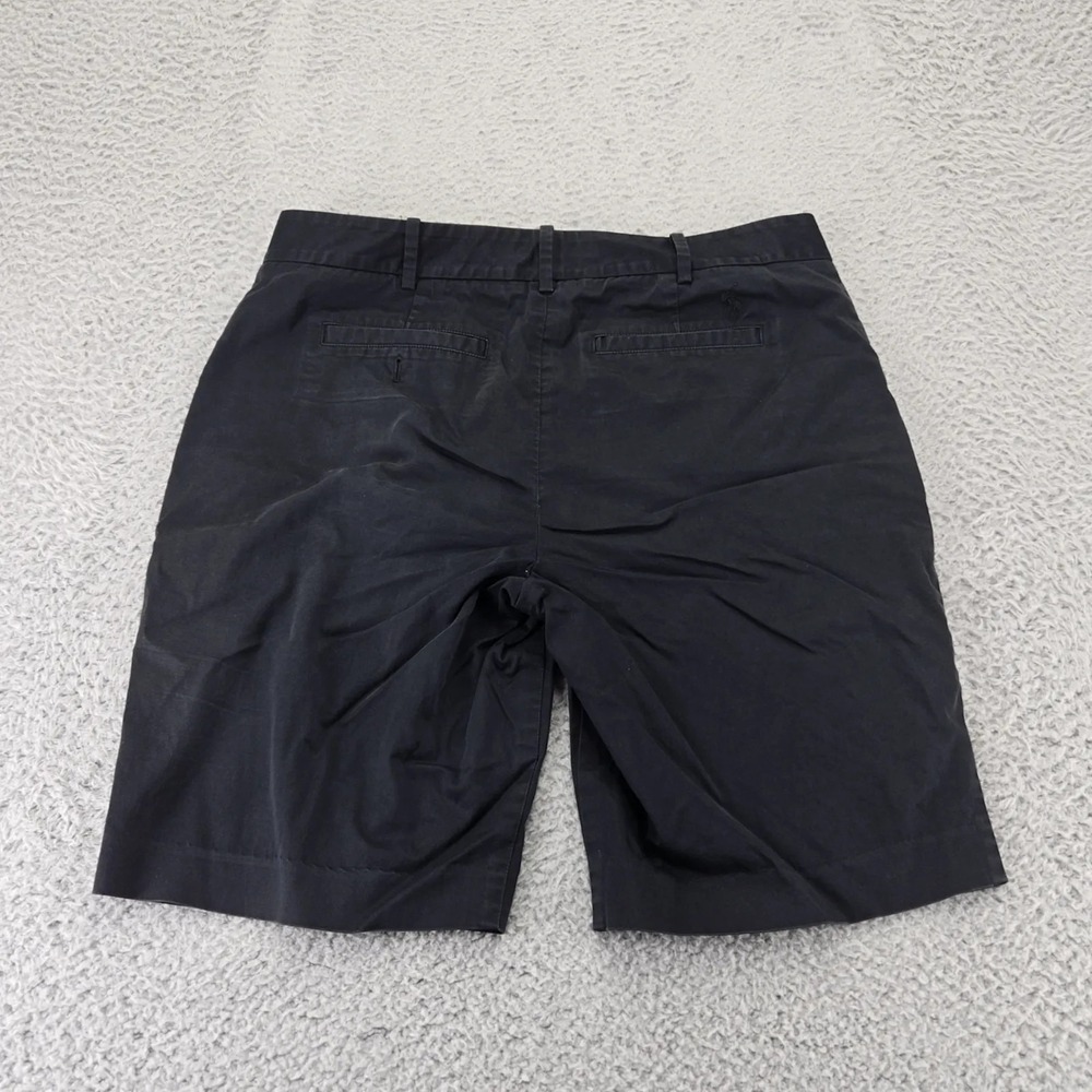 Ralph Lauren Golf Shorts Womens 10 Black Chino Flat Front Classic Fit Mid Rise - Picture 3 of 9